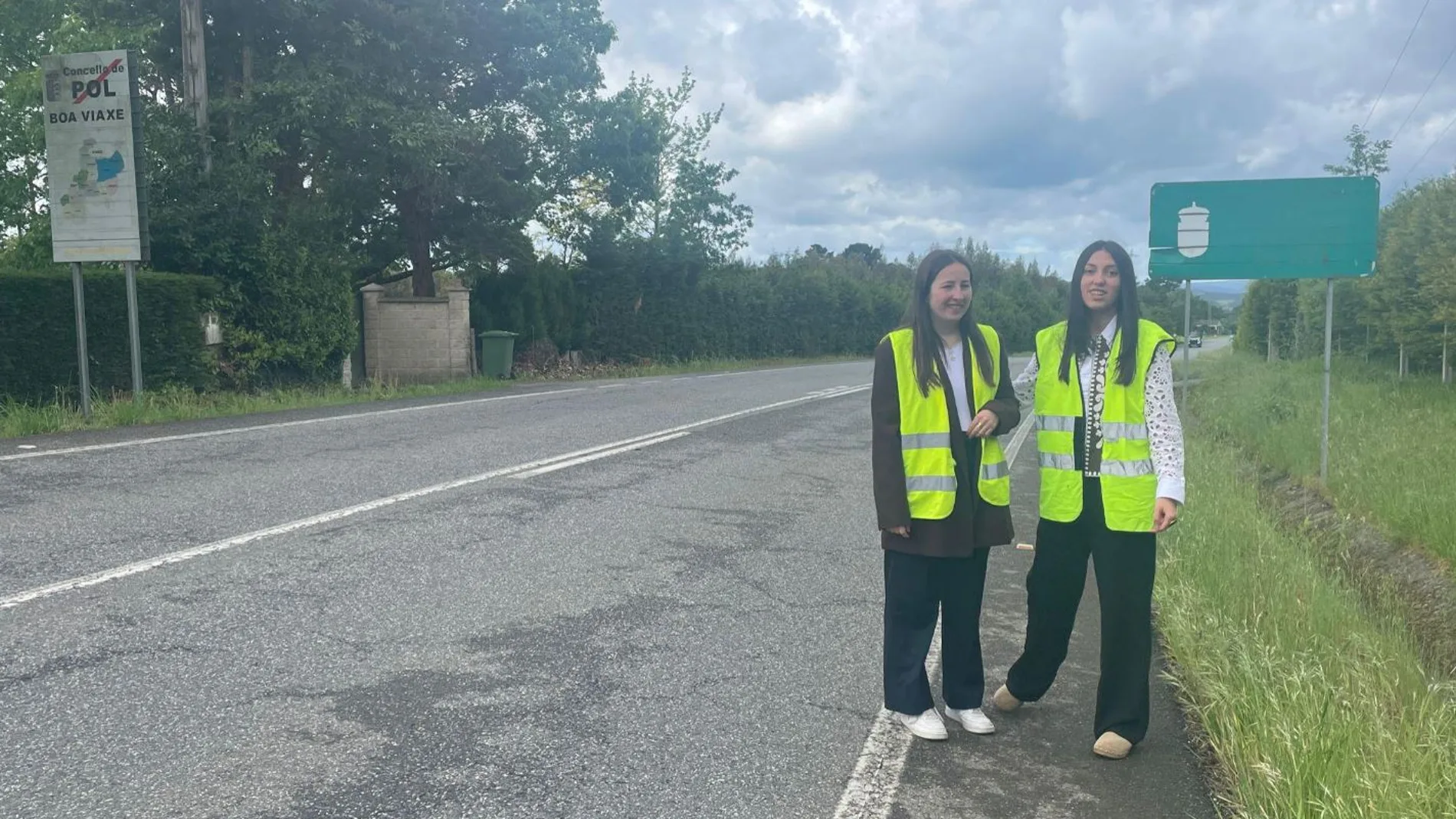 Nicole y Alba, candidatas a alcaldesa en dos pueblos limítrofes de Lugo Nicole y Alba, candidatas a alcaldesa en dos pueblos limítrofes de Lugo