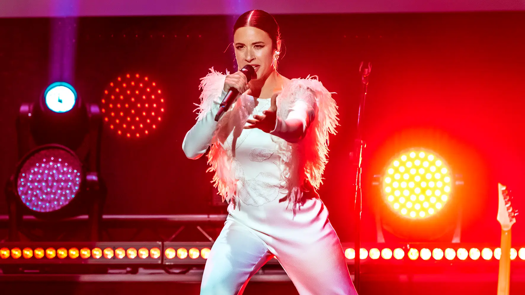 Blanca Paloma en el escenario. 