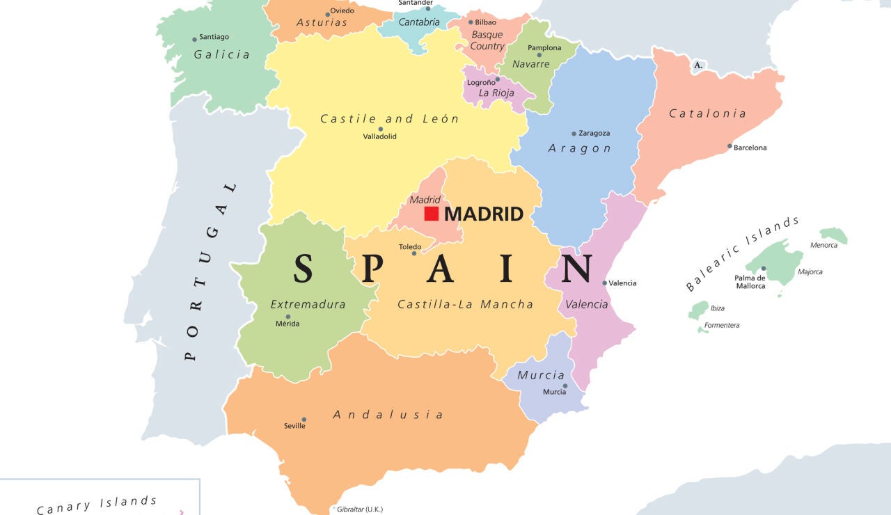 Mapa de Espa&ntilde;a