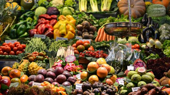 Fruter&iacute;a de un mercado