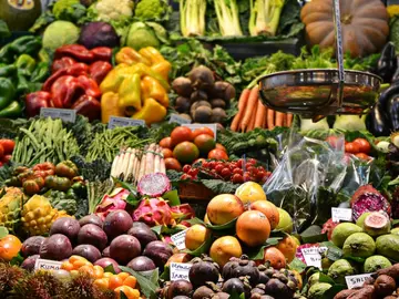 Frutería de un mercado Frutería de un mercado