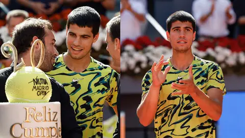 Carlos Alcaraz, tras su partido ante Borna Coric Carlos Alcaraz, tras su partido ante Borna Coric