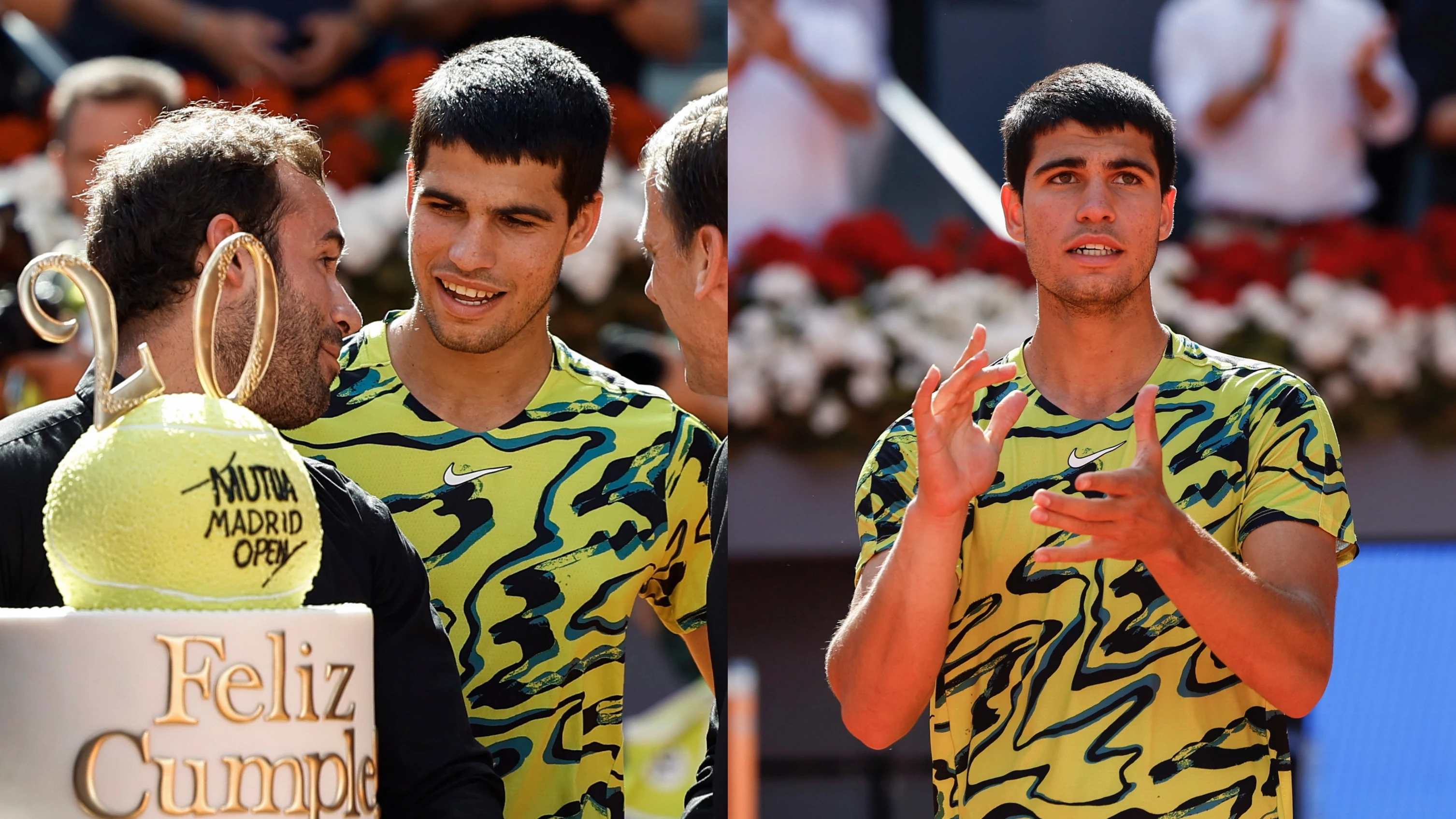 Carlos Alcaraz, tras su partido ante Borna Coric Carlos Alcaraz, tras su partido ante Borna Coric