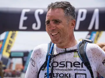 Miguel Indurain, en la Titan Desert Miguel Indurain, en la Titan Desert