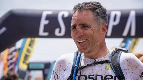 Miguel Indurain, en la Titan Desert Miguel Indurain, en la Titan Desert