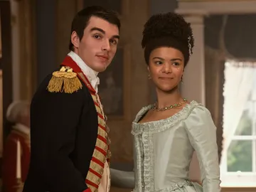 El rey George y la reina Charlotte en 'La reina Carlota' El rey George y la reina Charlotte en 'La reina Carlota'