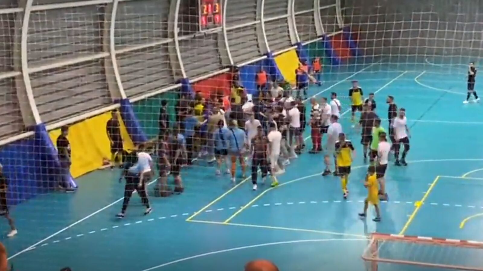 Salvaje agresión en un partido de fútbol sala en Murcia