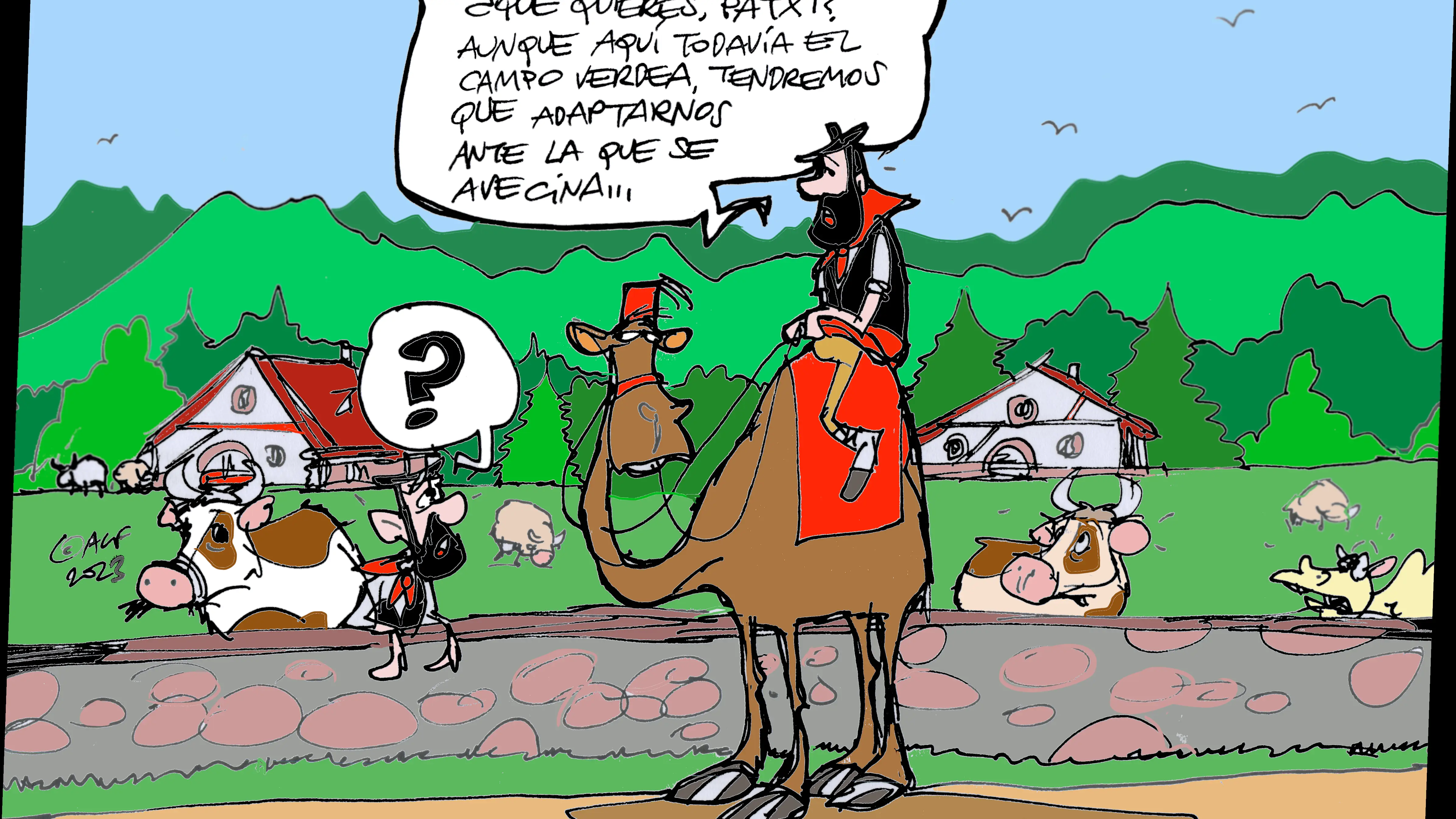 La sequía, en la viñeta gráfica La sequía, en la viñeta gráfica