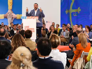 El presidente del Principado y candidato socialista a la reelección, Adrián Barbón El presidente del Principado y candidato socialista a la reelección, Adrián Barbón
