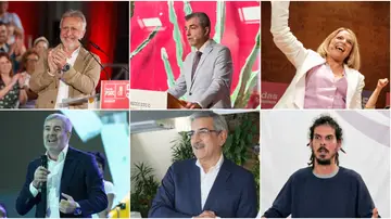 Los principales candidatos a presidente de Canarias