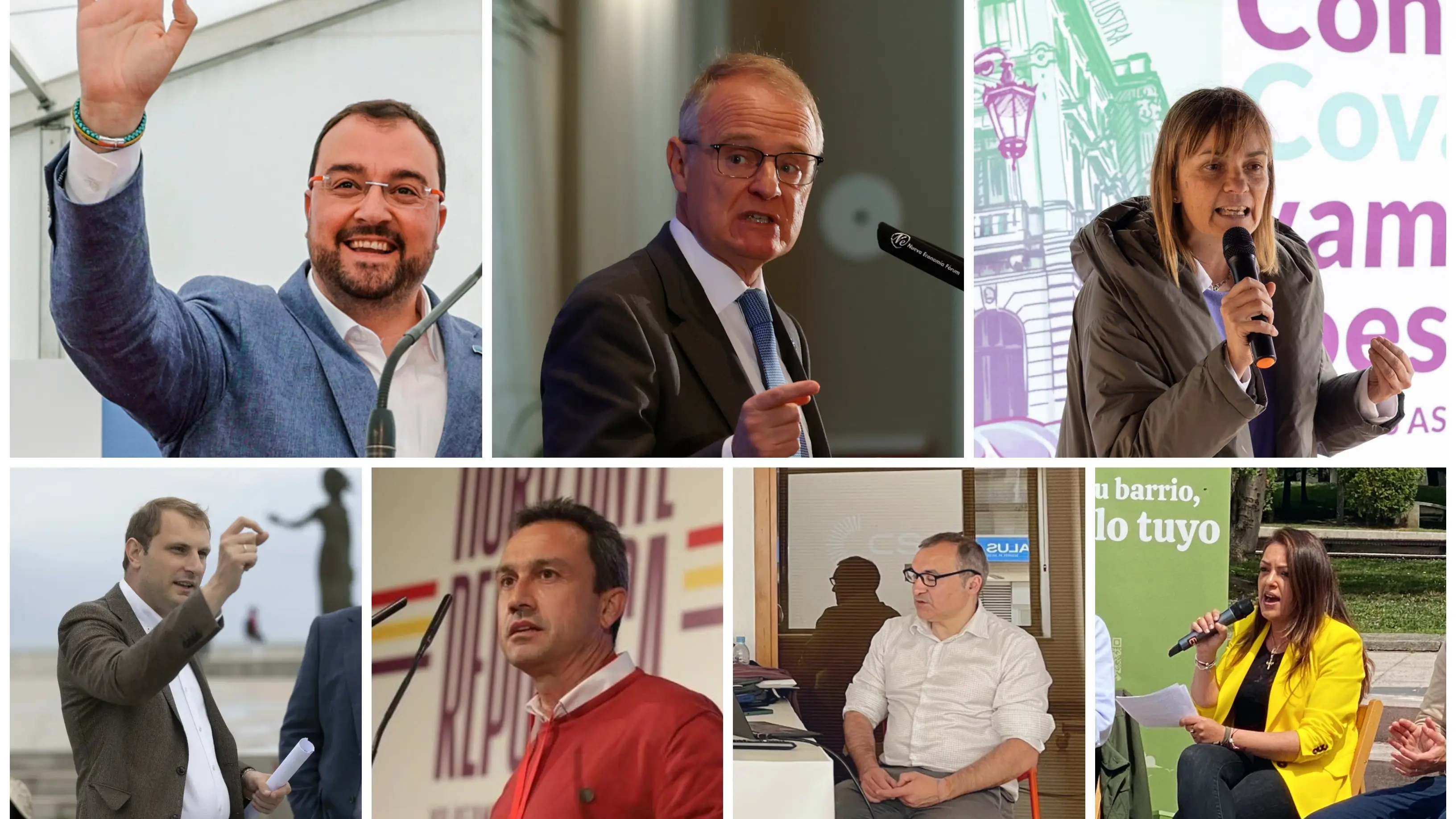 Candidatos a las elecciones en Asturias