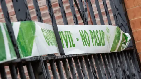 Imagen de archivo de una zona acordonada por la Guardia Civil Imagen de archivo de una zona acordonada por la Guardia Civil