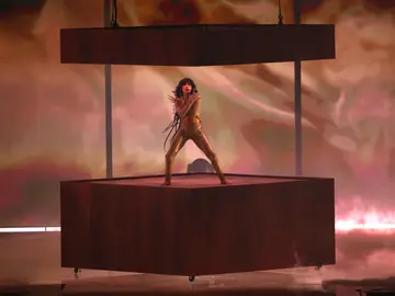 La cantante sueca Loreen en su actuación en Eurovisión 2023 La cantante sueca Loreen en su actuación en Eurovisión 2023
