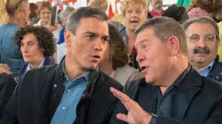 Pedro Sánchez junto a Emiliano García-Page Pedro Sánchez junto a Emiliano García-Page