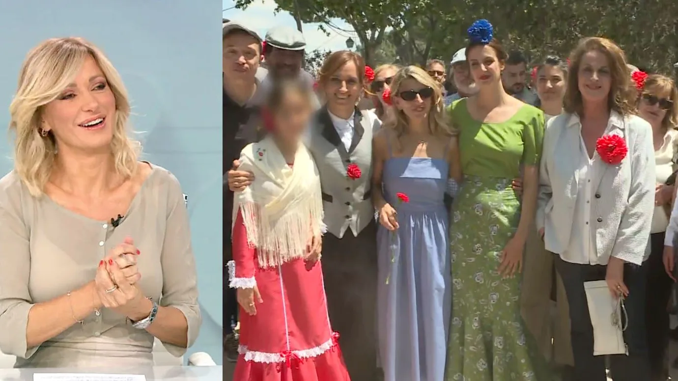 Yolanda D&iacute;az en la pradera de San Isidro.