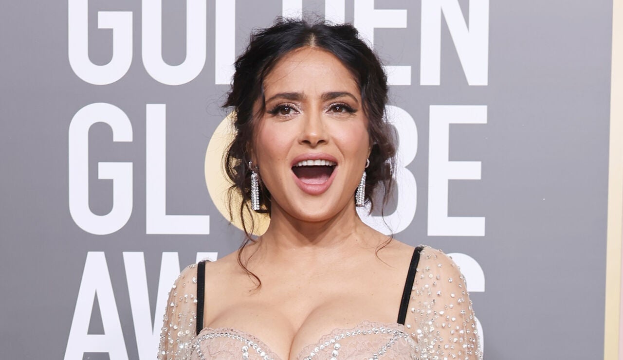 Salma Hayek en los Globos de Oro 2023