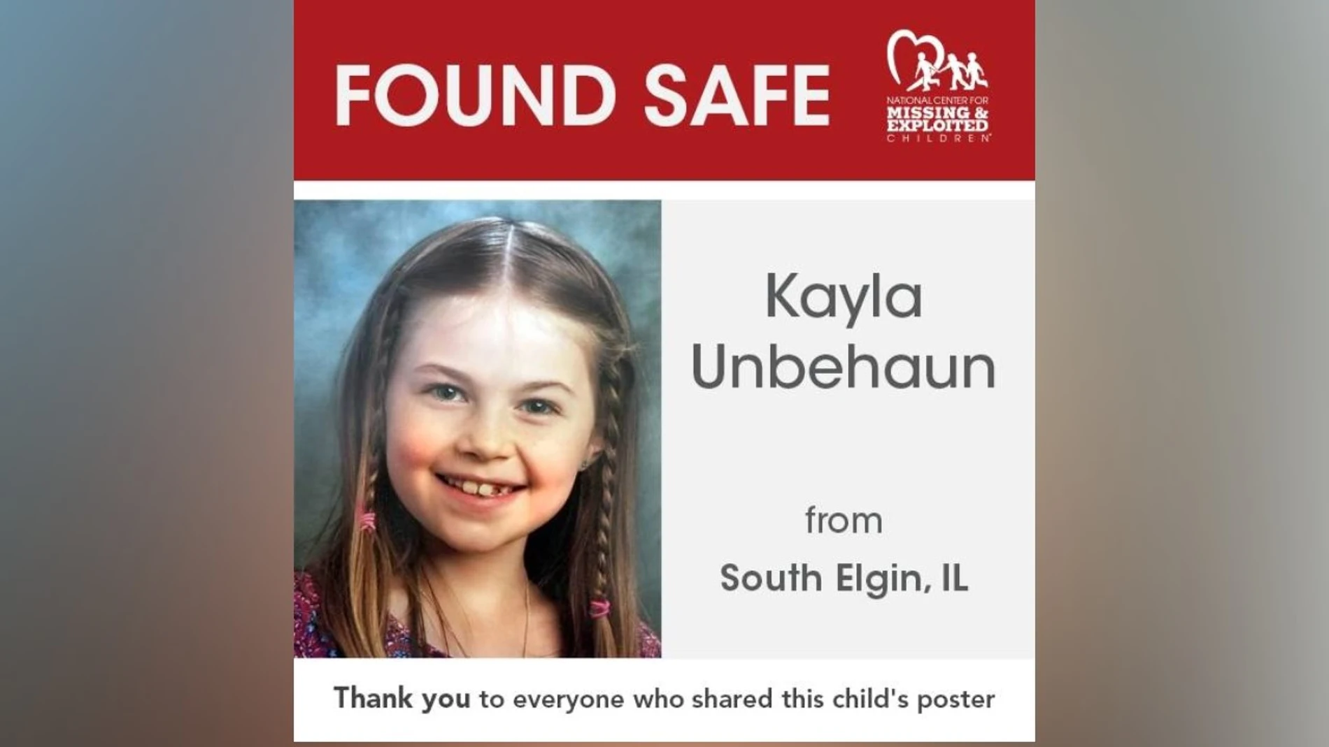 Kayla, la niña de Illinois que desapareció