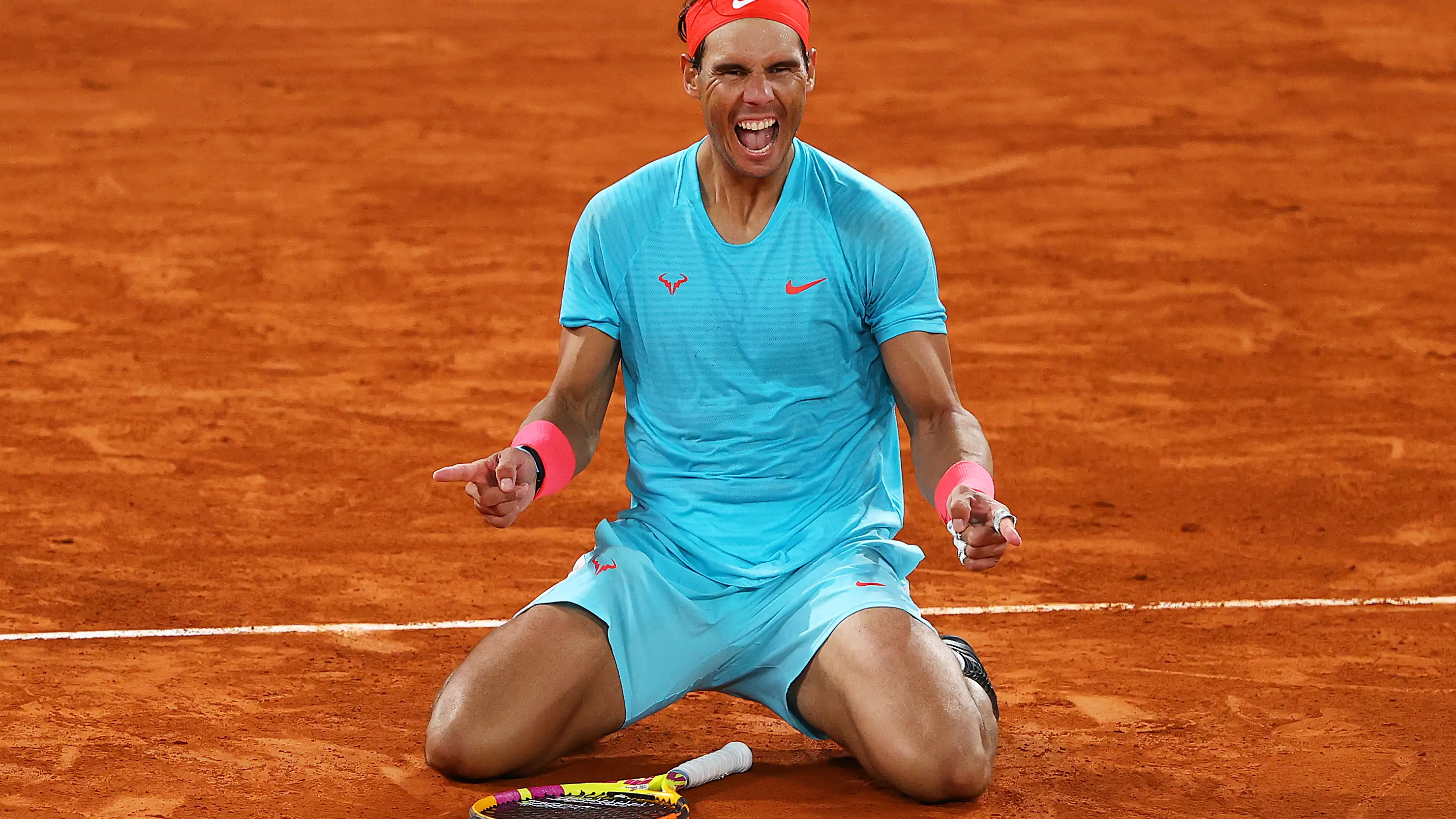 Rafa Nadal celebra su título en Roland Garros 2020 Rafa Nadal celebra su título en Roland Garros 2020