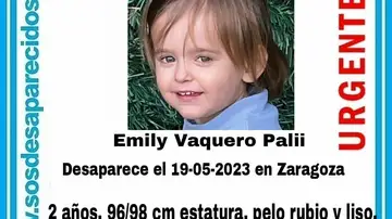 Alerta de la desaparición de Emily Vaquero Palii 
