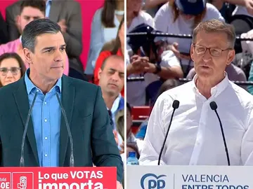 Pedro Sánchez y Alberto Núñez Feijóo Pedro Sánchez y Alberto Núñez Feijóo