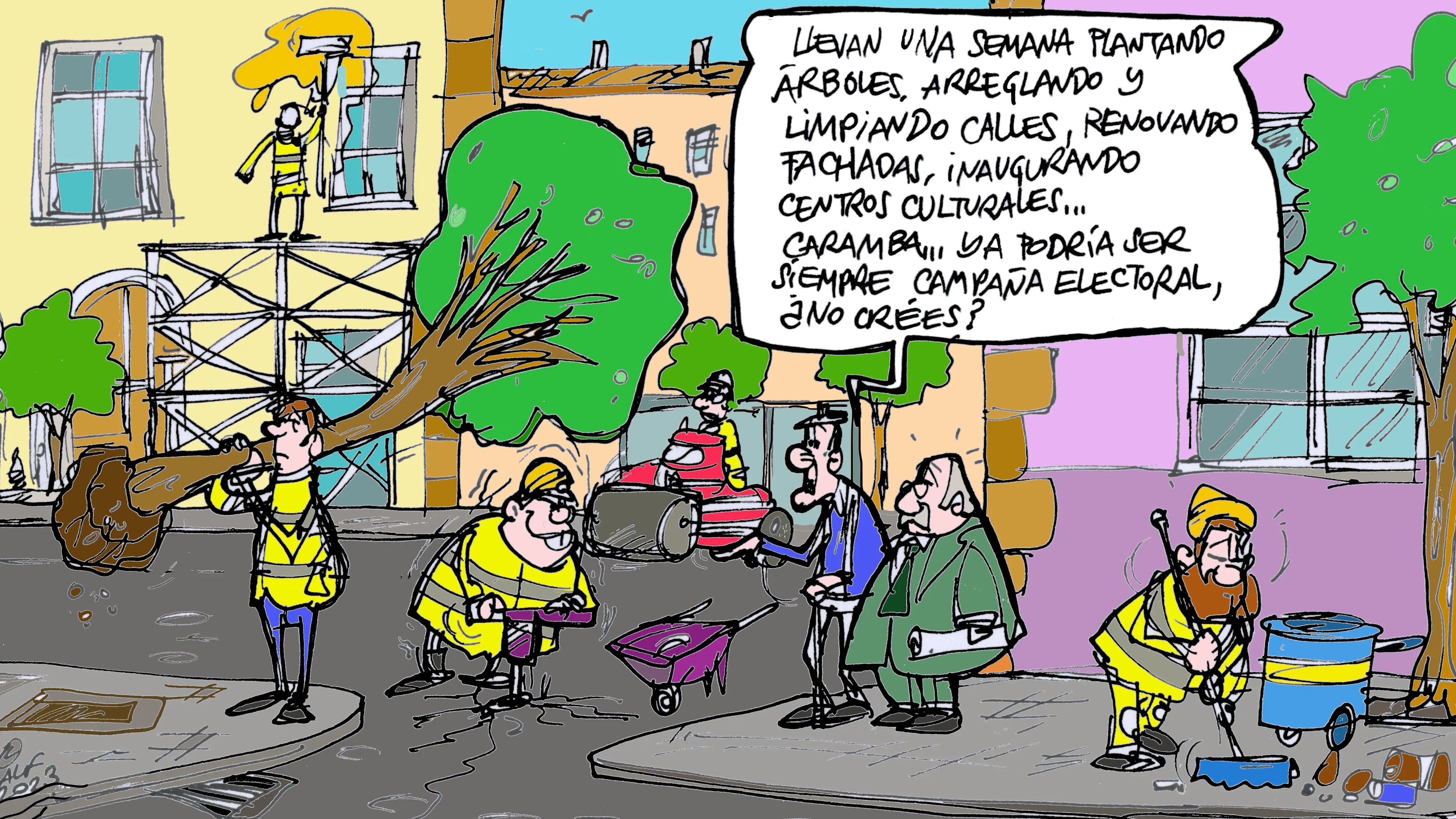 Viñeta gráfica sobre las elecciones del 28M Viñeta gráfica sobre las elecciones del 28M
