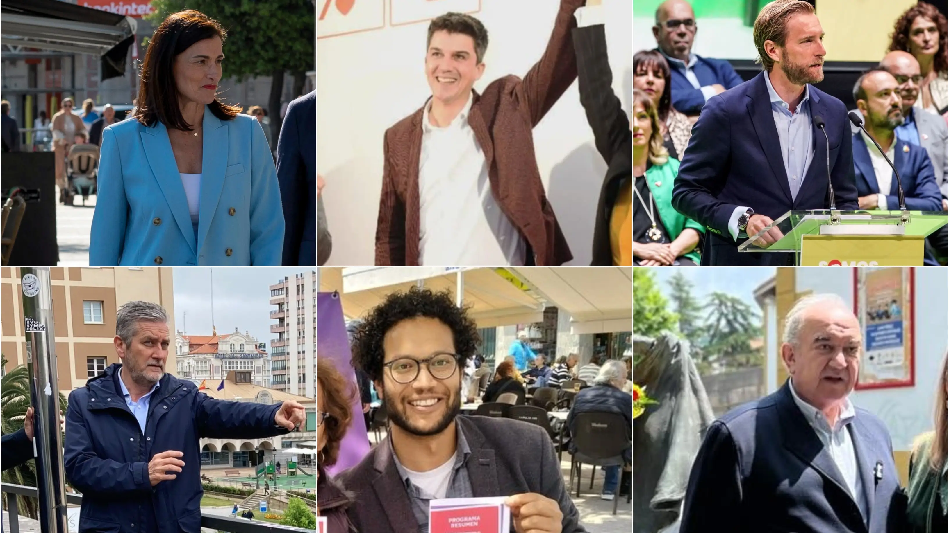 Los candidatos principales en Santander Los candidatos principales en Santander