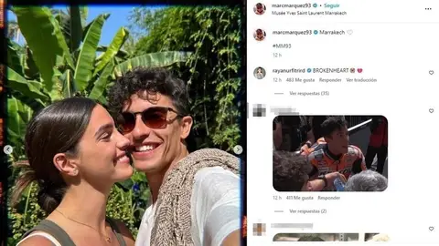 Marc Márquez y Gemma Pinto en Marruecos Marc Márquez y Gemma Pinto en Marruecos