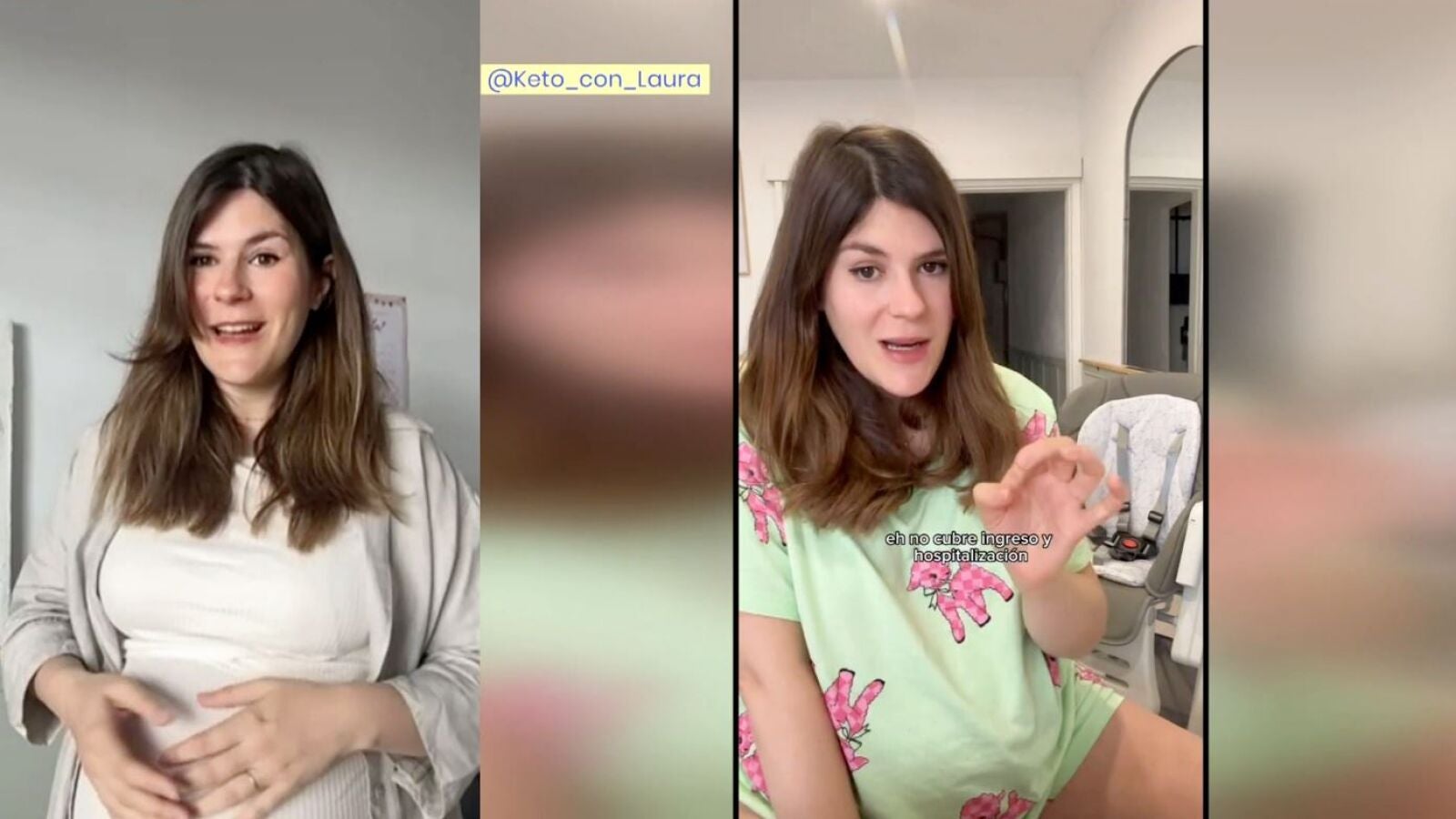 Laura, a punto de dar a luz: 