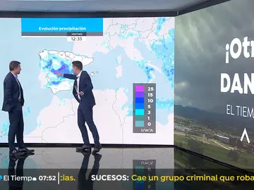 Las lluvias de la DANA mañana llegan al centro Las lluvias de la DANA mañana llegan al centro