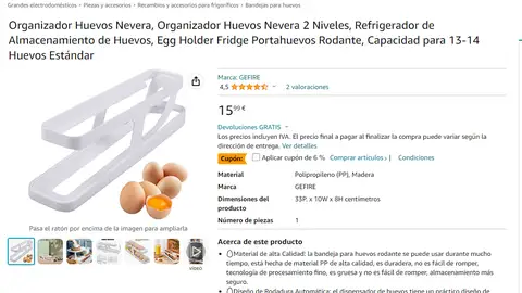 Portahuevos rodante Portahuevos rodante
