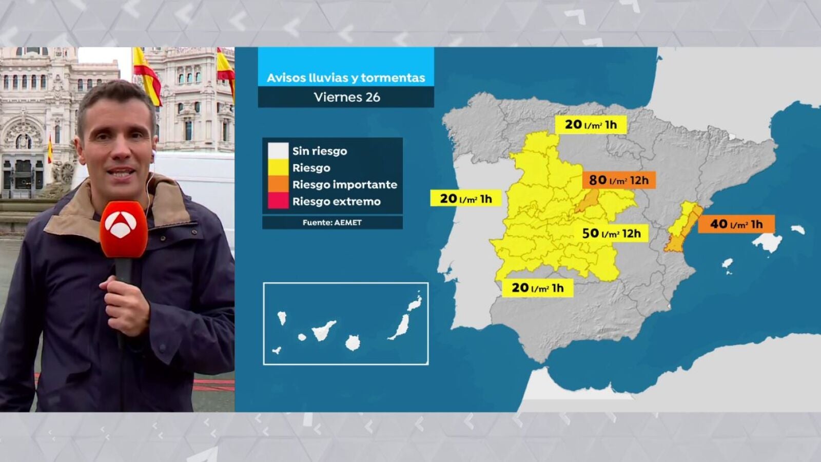 La DANA sigue dejando lluvias intensas y tormentas: se pide precaución en Castilla-La Mancha y Extremadura