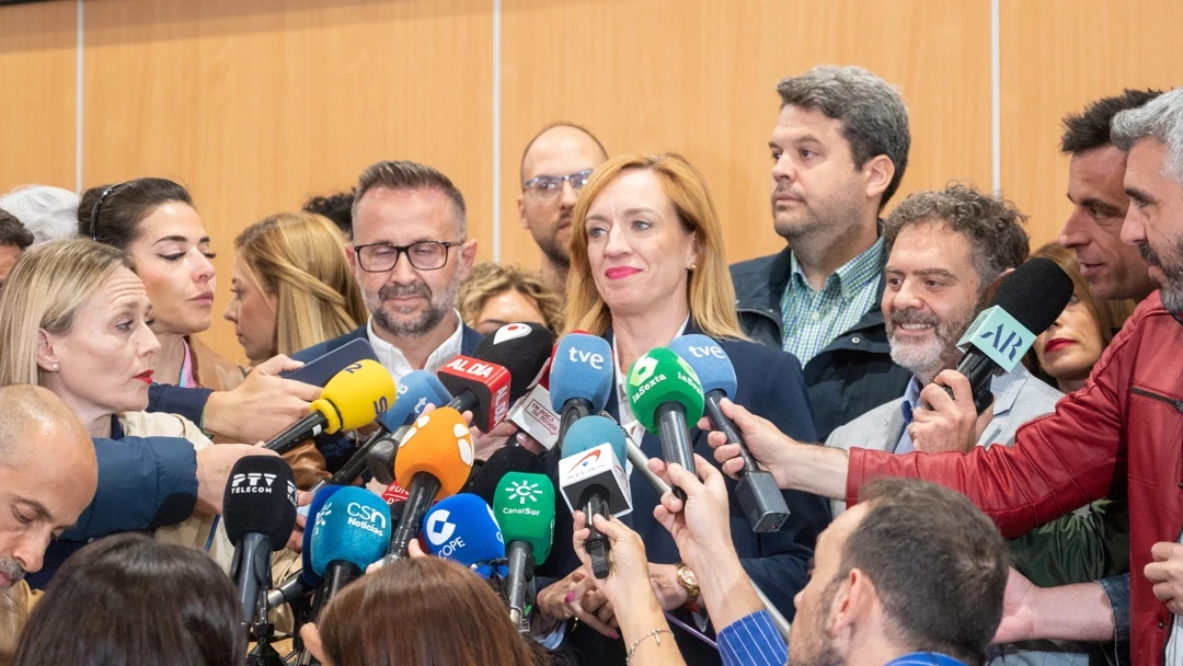 La alcaldesa de Maracena, Berta Linares, ante los medios de comunicación La alcaldesa de Maracena, Berta Linares, ante los medios de comunicación