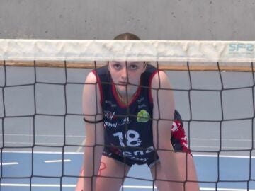 Bozhena Fedyk, jugadora del club de Voleibol Emevé 