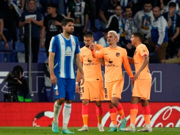 Griezmann celebra su gol ante el Espanyol