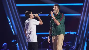 Miguel y Sebastián Yatra enamoran cantando ‘Cómo mirarte’ en el escenario de ‘La Voz Kids’