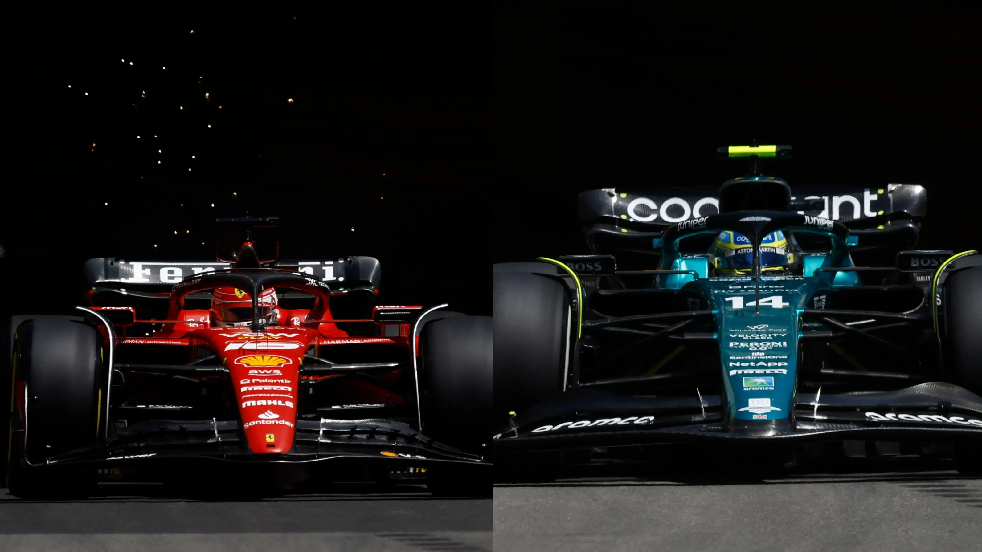 Carlos Sainz y Fernando Alonso, en acción en el GP de Mónaco Carlos Sainz y Fernando Alonso, en acción en el GP de Mónaco