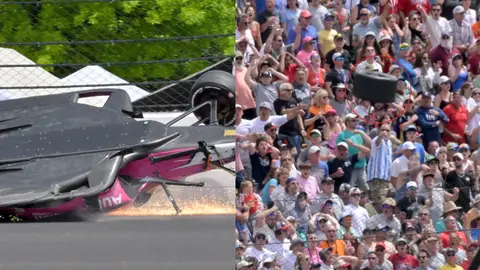 Accidente en las 500 Millas de Indianápolis Accidente en las 500 Millas de Indianápolis