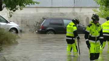 Incidentes por las fuertes lluvias en Madrid