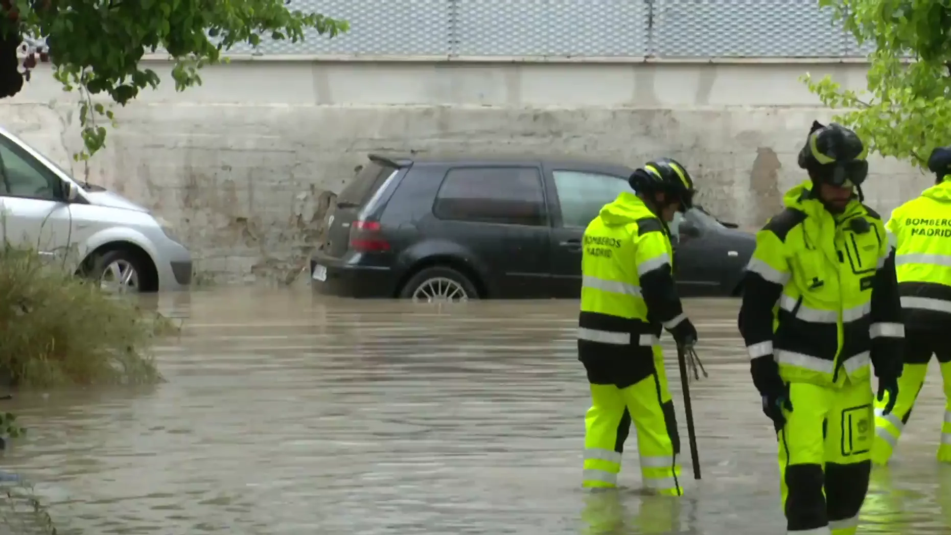 Incidentes por las fuertes lluvias en Madrid Incidentes por las fuertes lluvias en Madrid