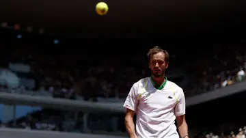 Daniil Medvedev, en su partido de Roland Garros ante Seybold Wild