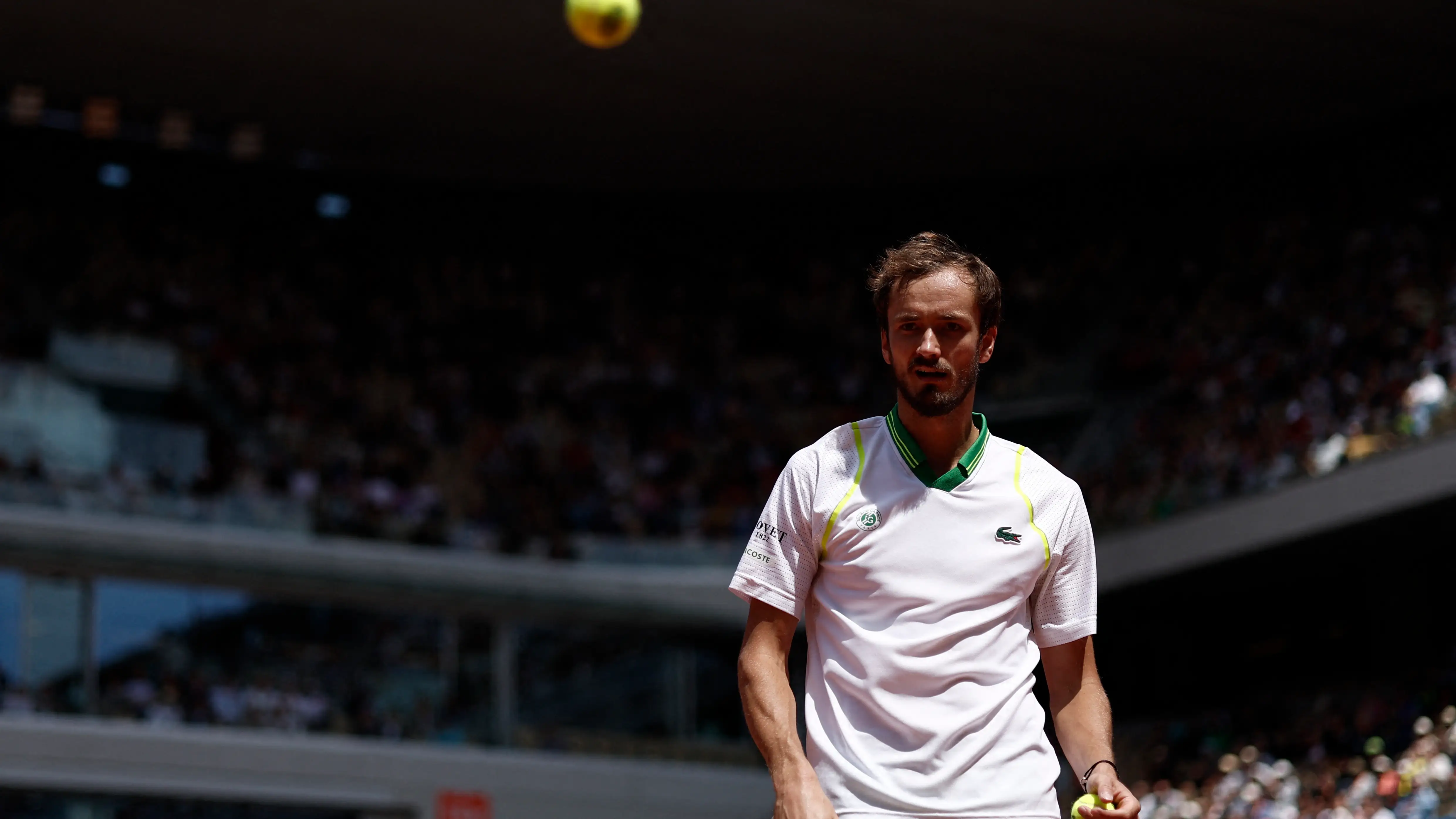 Daniil Medvedev, en su partido de Roland Garros ante Seybold Wild