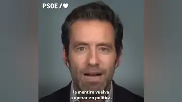 El PSOE publica un vídeo con el lapsus de Borja Sémper con imágenes 
