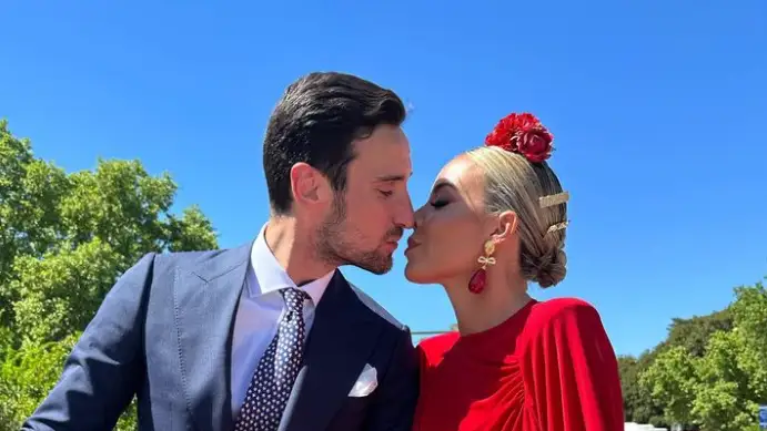 Sergio Rico y Alba Silva en la &uacute;ltima Feria de Sevilla
