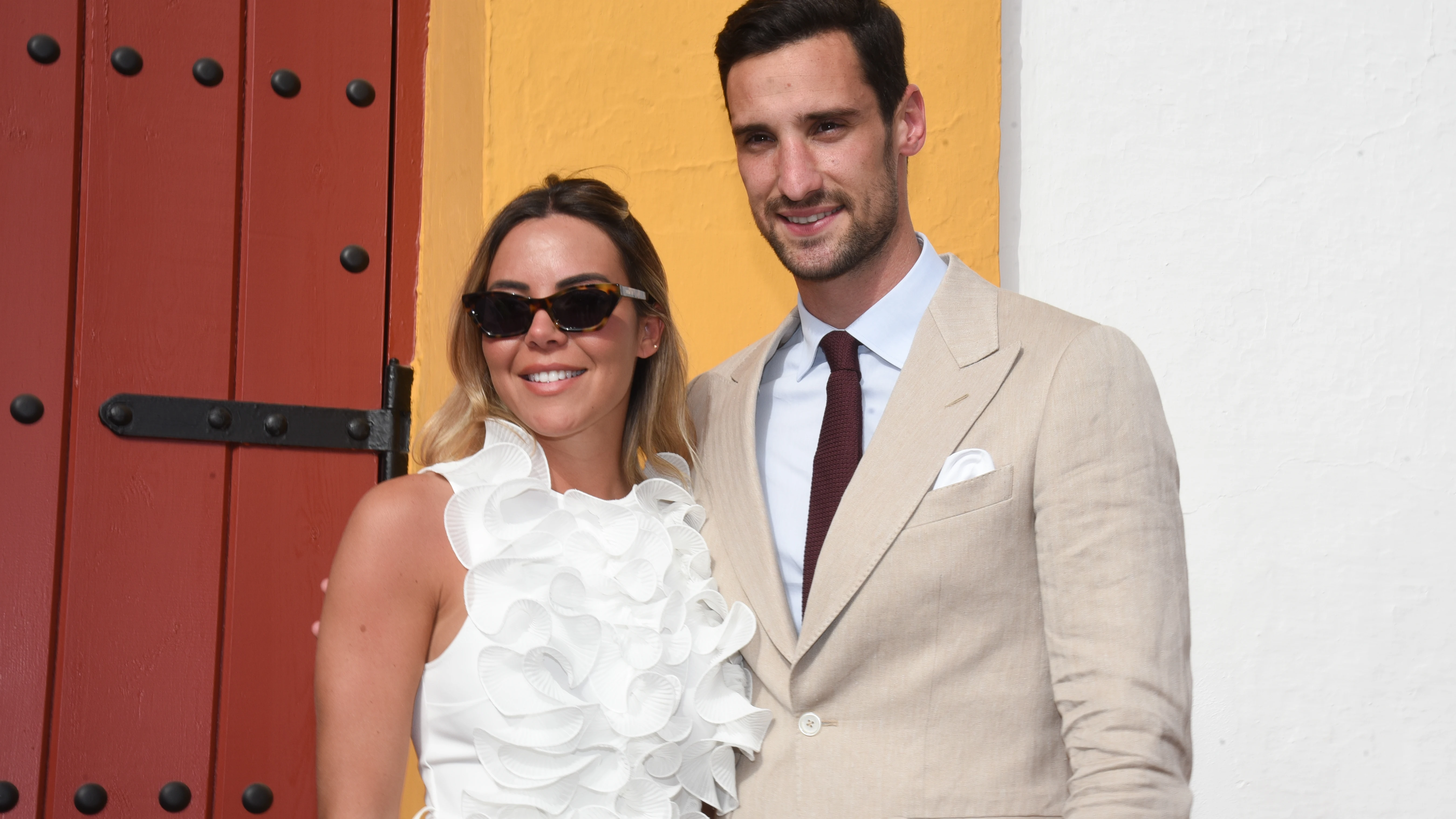 Sergio Rico y su mujer Alba Silva Sergio Rico y su mujer Alba Silva