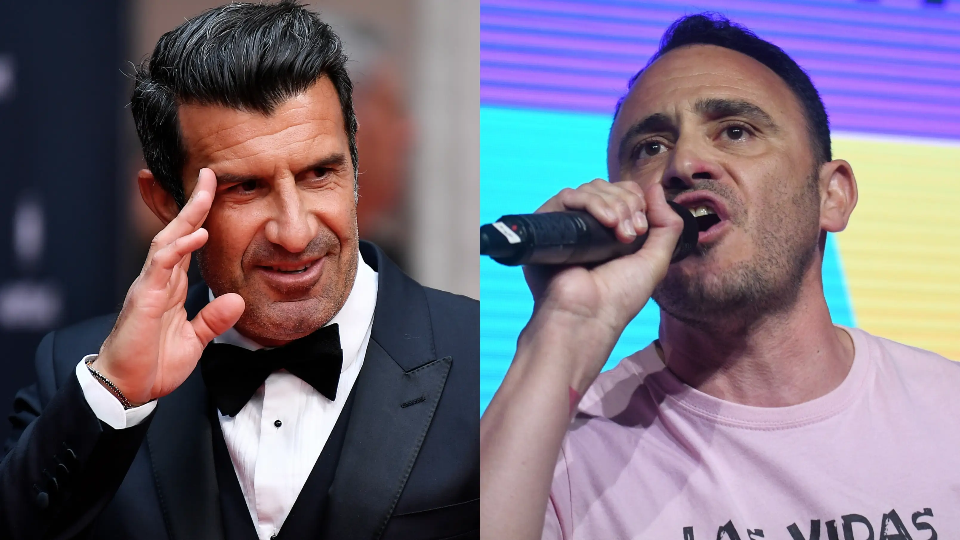 Luis Figo y Roberto Sotomayor Luis Figo y Roberto Sotomayor