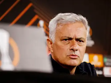 Mourinho, en la rueda de prensa previa a la final de la Europa League Mourinho, en la rueda de prensa previa a la final de la Europa League