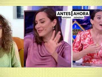 Tamara Falcó en Espejo Público. Tamara Falcó en Espejo Público.