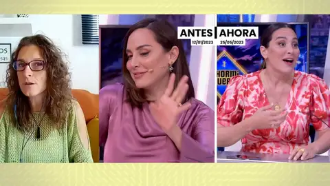 Tamara Falcó en Espejo Público. Tamara Falcó en Espejo Público.