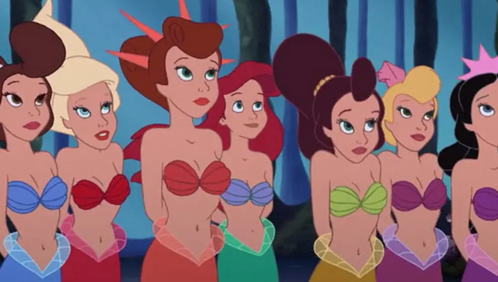 Las hermanas de Ariel en 'La Sirenita'