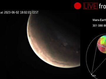 Primeras imágenes tomadas en vivo desde el planeta rojo